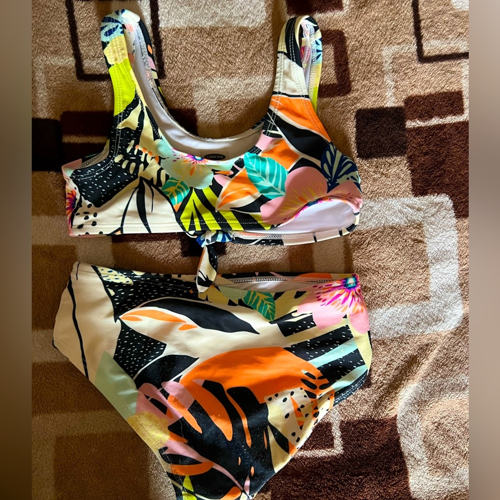 2 piece girls swim suit